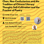 Chan, Neo-Confucianism and the Tradition of Chinese Literary Thought: Self-Cultivation and the Practice of Poetry