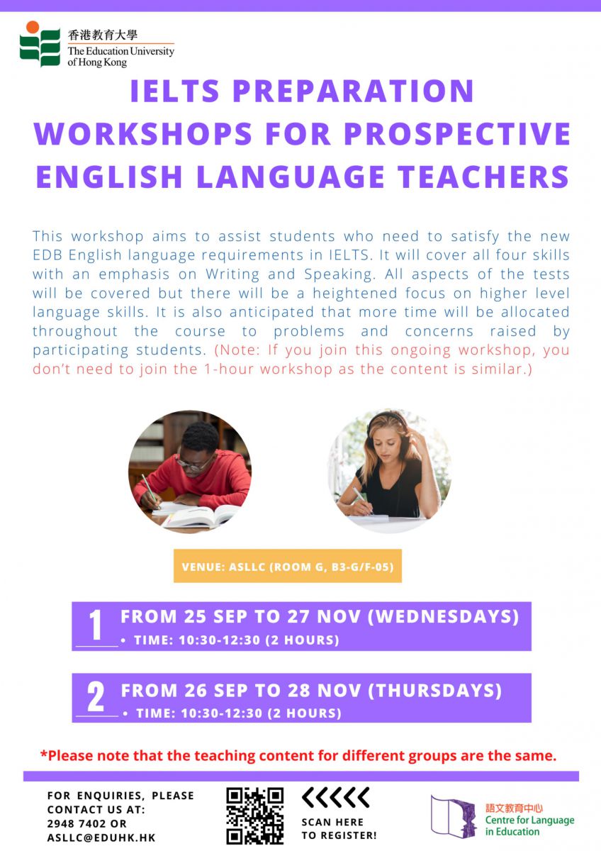 IELTS Preparation Workshops For Prospective English Language Teachers