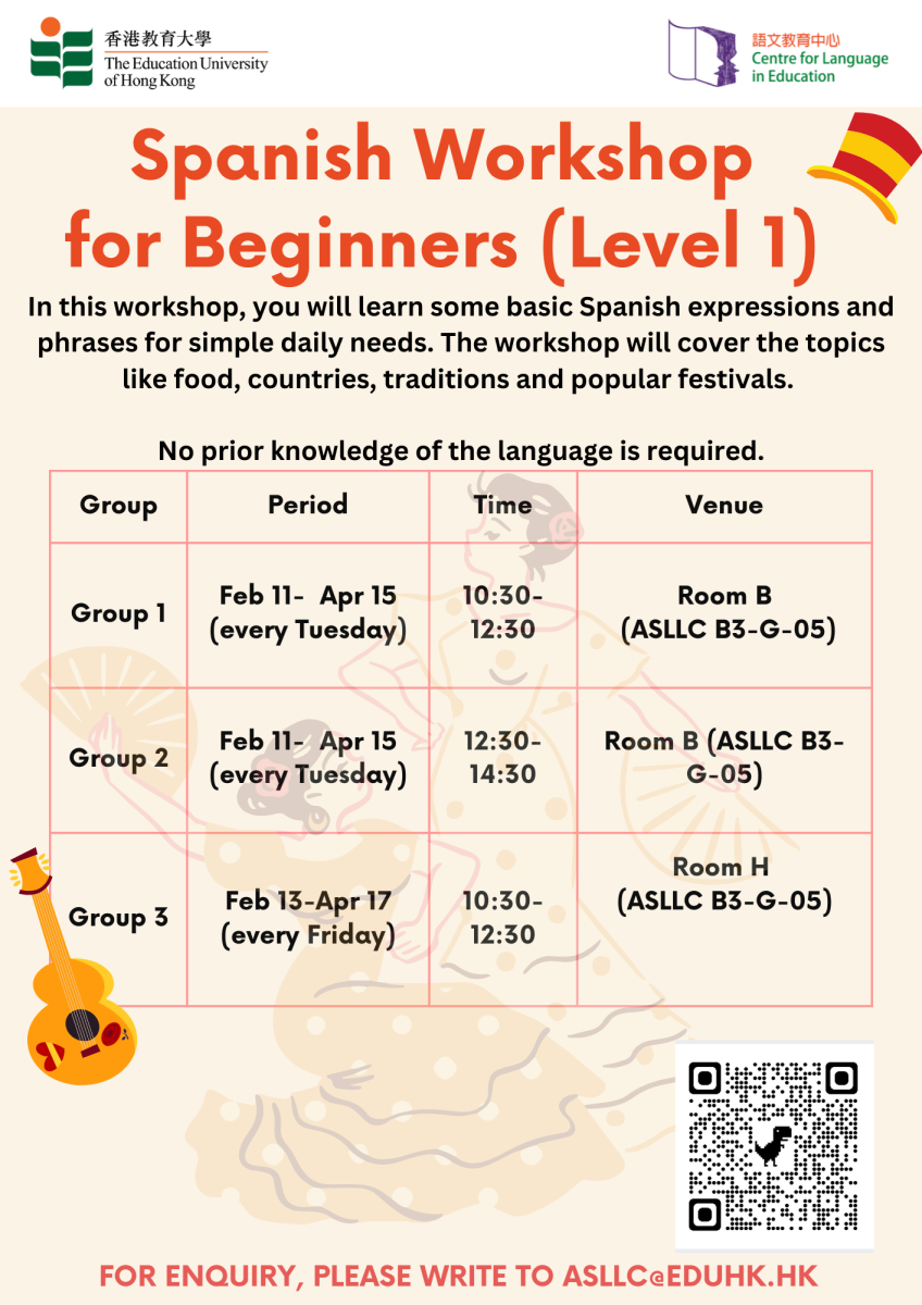 Spanish Workshop for Beginners (Level 1)