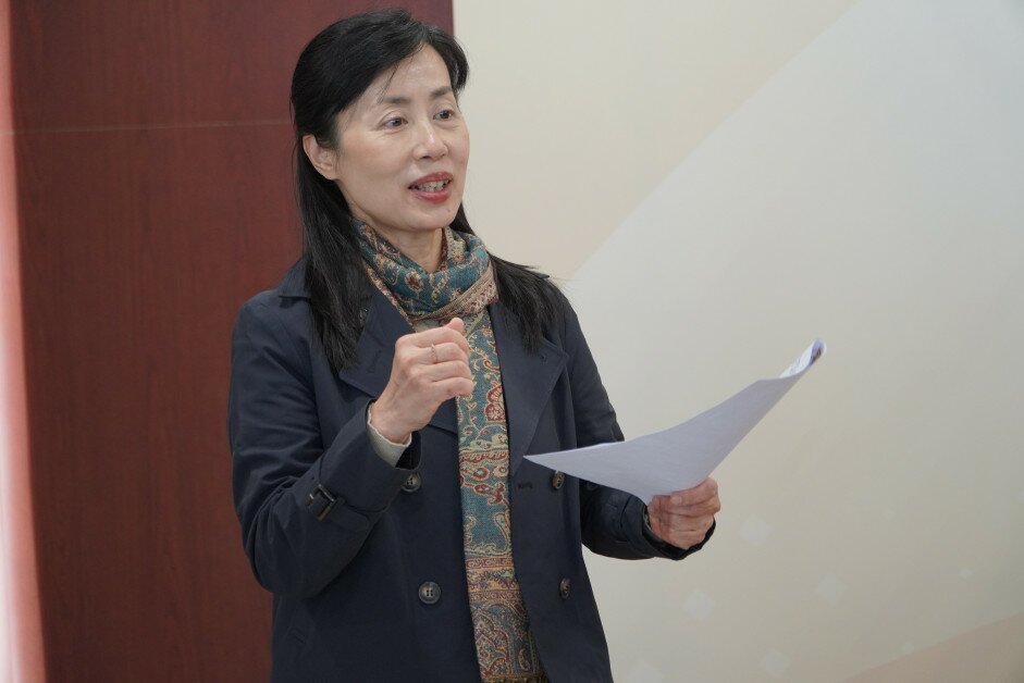 EdUHK Vice President (Academic) Professor May Cheng May-hung delivers a welcome speech