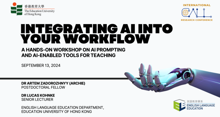 Integrating AI into Your Workflow: A Hands-On Approach to AI Prompting and AI-Enabled Tools for Teaching