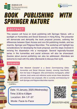 Workshop on Book Publishing with Springer Nature