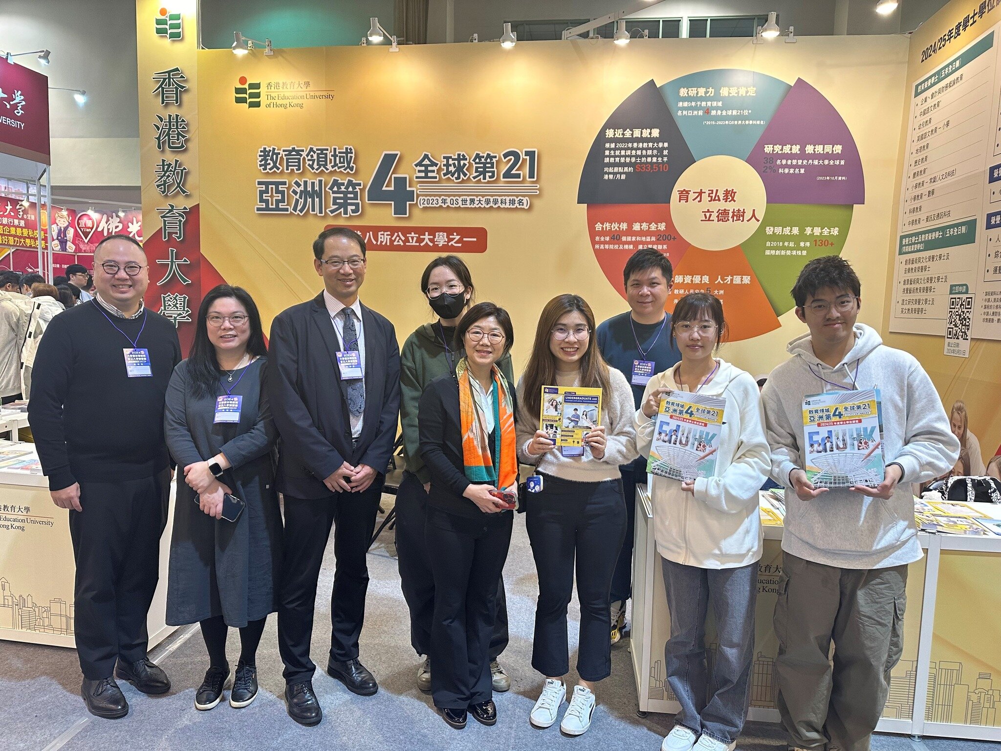 FHM team, led by the GAO and Dr Wang Lixun, attends the Taiwan University Expo