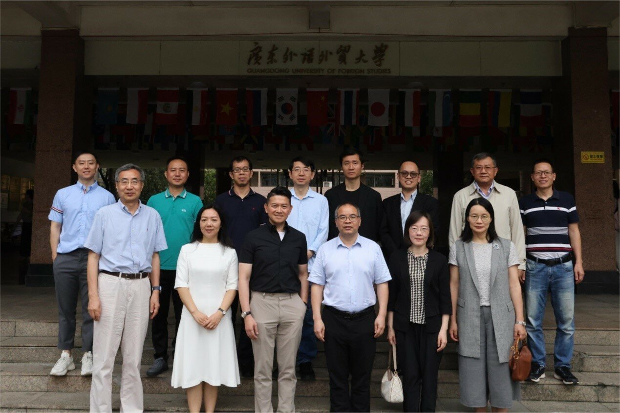 The delegation visits Guangdong University of Foreign Studies