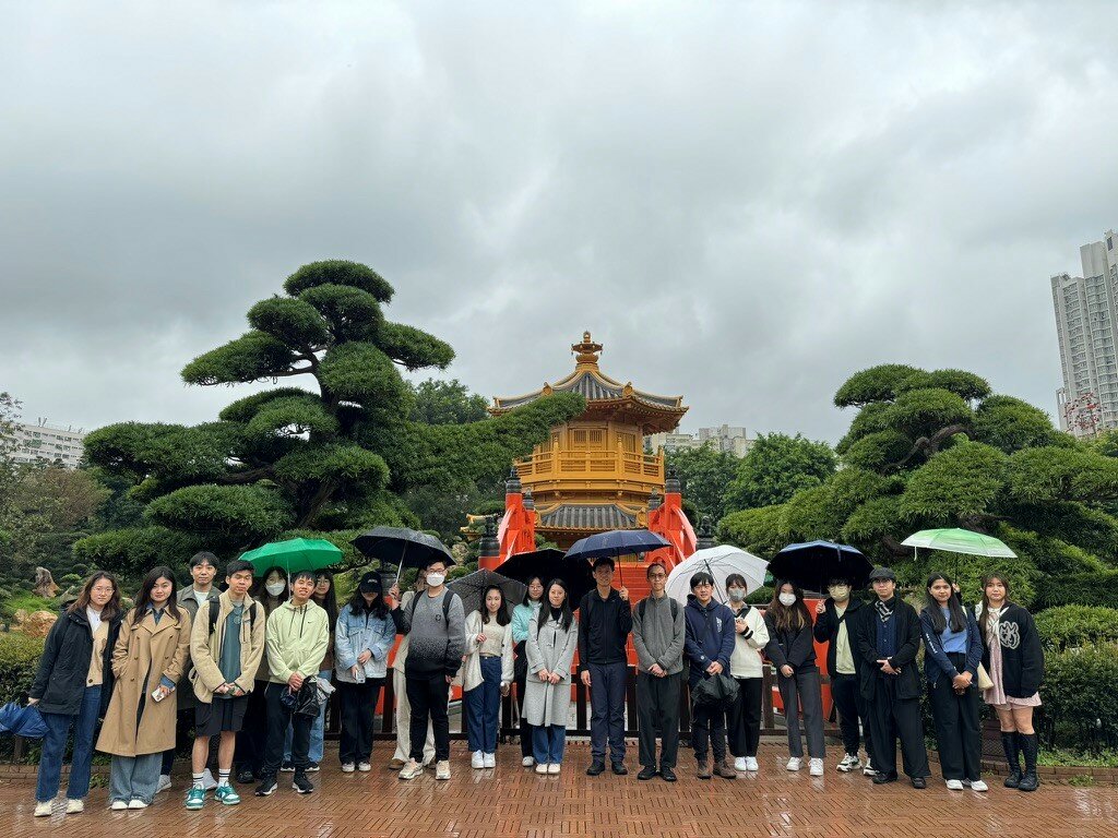 The team visits Chi Lin Nunnery in Hong Kong on 10 March 2024