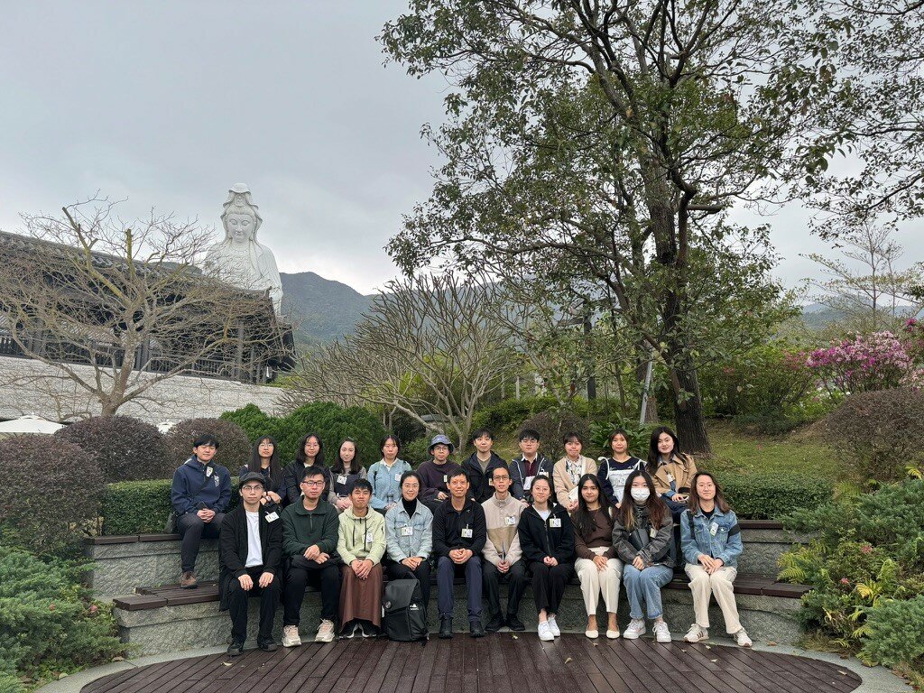 The team visits Tsz Shan Monastery in Hong Kong on 13 March 2024