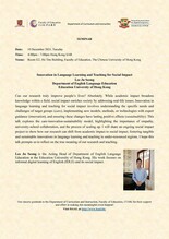 Innovation in Language Learning and Teaching for Social Impact 縮圖