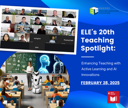 LE's 20th Teaching Spotlight: Enhancing Teaching with Active Learning and AI Innovations  缩图