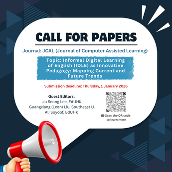 Call for Papers - Informal Digital Learning of English (IDLE) as Innovative Pedagogy: Mapping Current and Future Trends