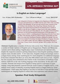 Is English an Asian Language?