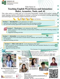 Video Series on Teaching English Word Stress and Intonation: rules, acoustics, tools and AI