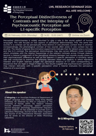 The Perceptual Distinctiveness of Contrasts and the Interplay of Psychoacoustic Perception and L1-specific Perception