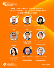 Academic Excellence Soars: FHM Scholars Claim Nine Spots in World’s Top 2% Scientists by Stanford University in the 2025 rankings