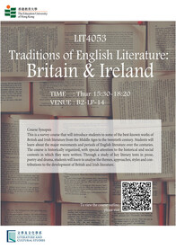 LCS Course (sem 1): LIT4053 Traditions of English Literature: Britain & Ireland