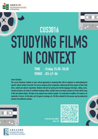 LCS Course (sem 1): CUS3016 Studying Films in Context