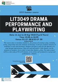 Summer Course (2018): Drama Performance and Playwriting