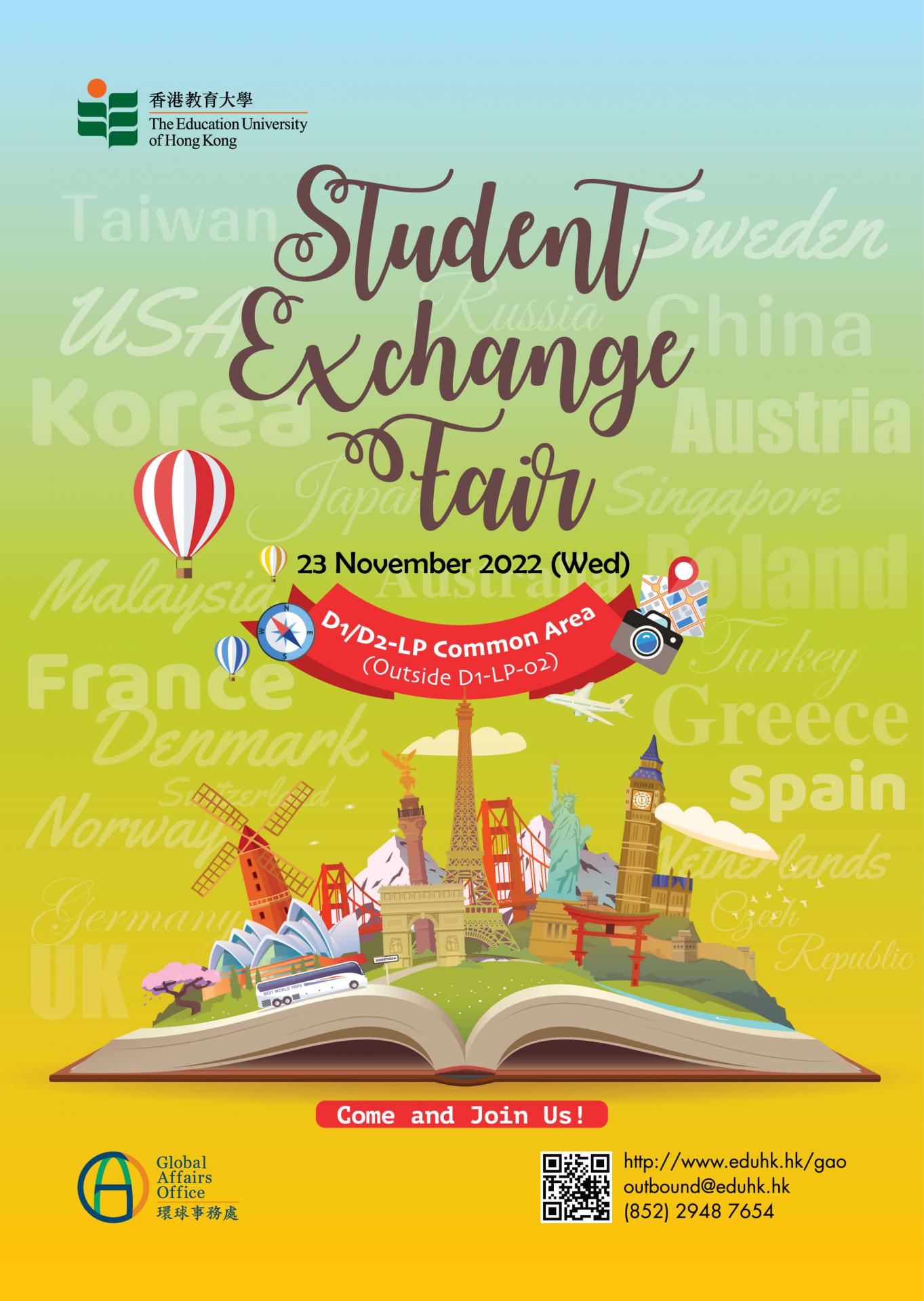 Student Exchange Fair  (23 November 2022, Wednesday)