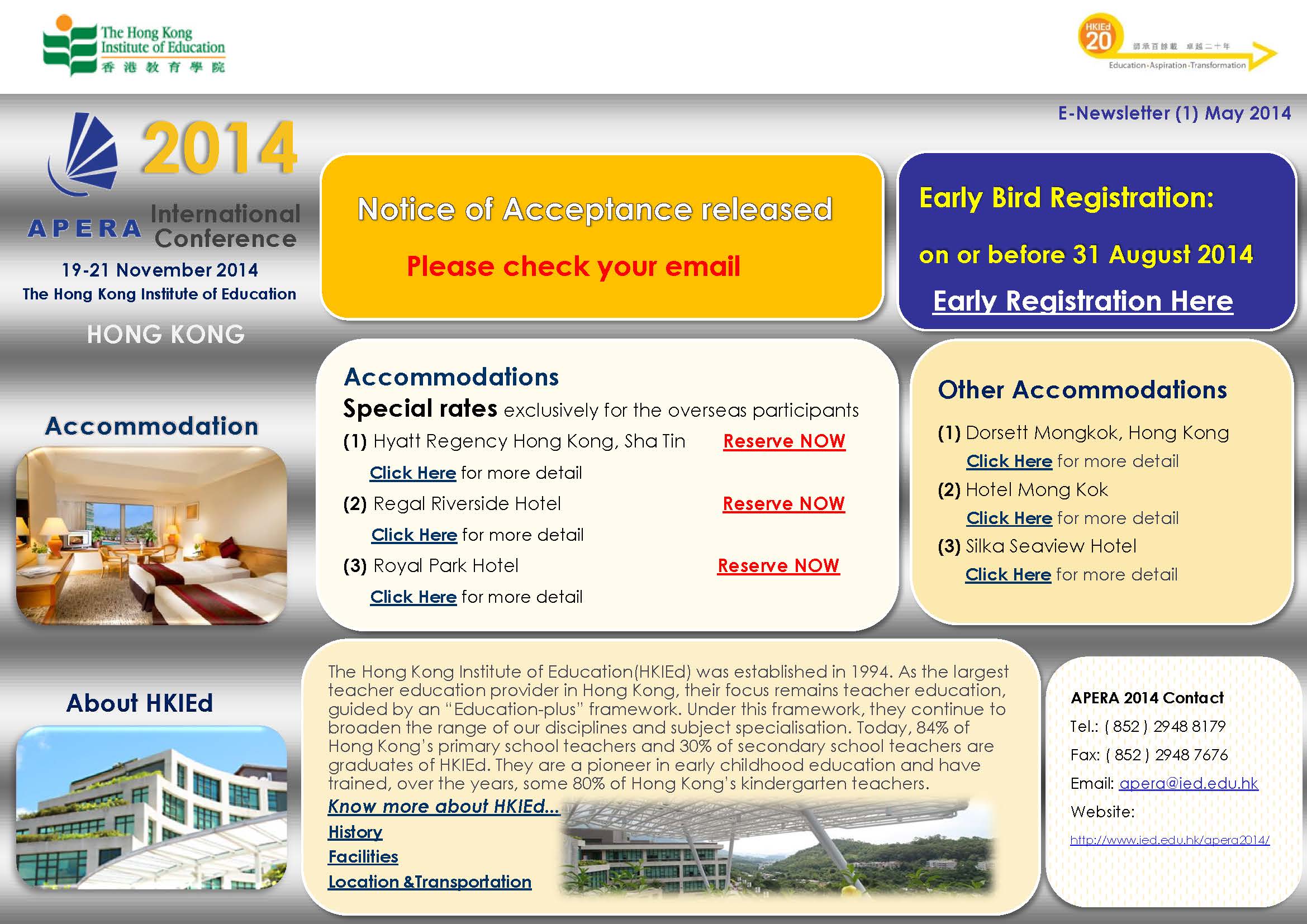 Email Newsletter 2014 May