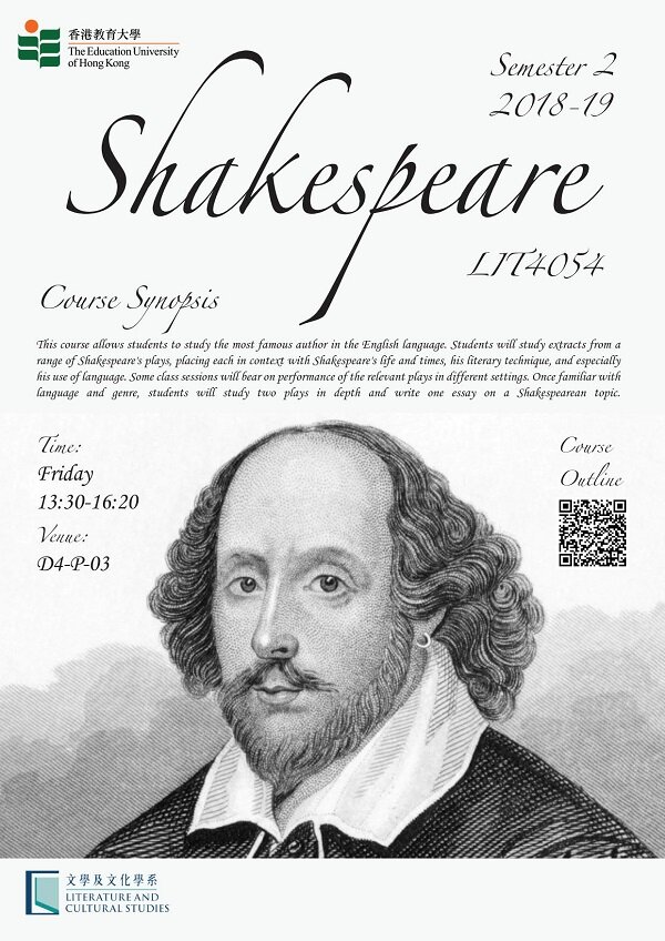LCS Course (sem 2): LIT4054 Shakespeare