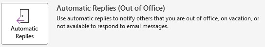 Icon of the Automatic Replies (Out of Office) Icon of the Automatic Replies (Out of Office)