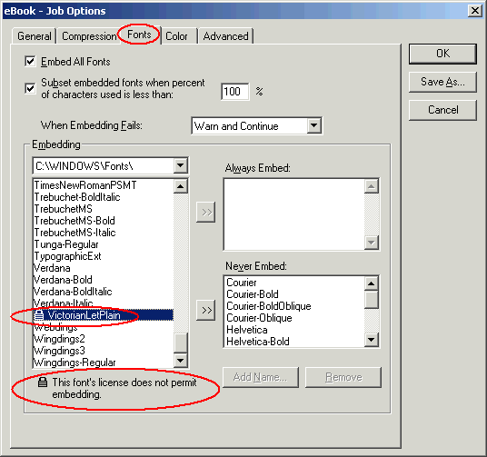 can you add fonts to adobe acrobat