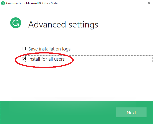 grammarly microsoft word cannot find path