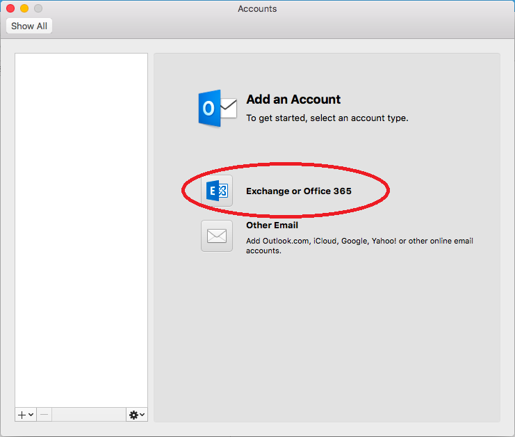 unable to configure exchange on outlook for mac 2011