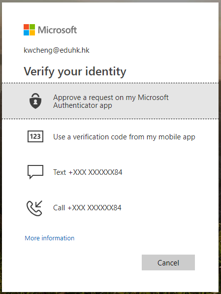 Other ways to verify your identity