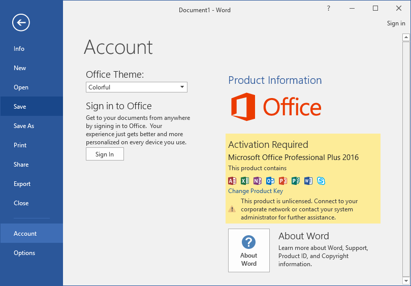 microsoft office activation download