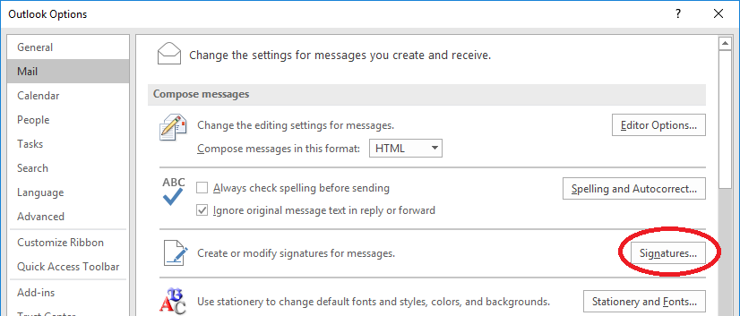 how to set up signature in outlook 365