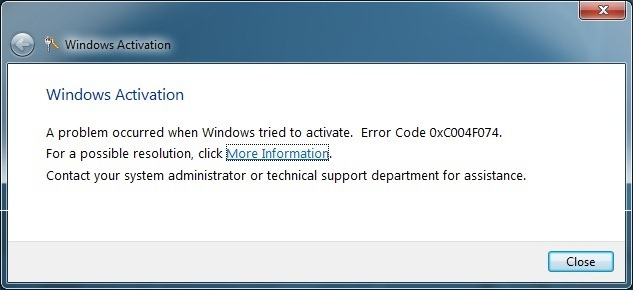 microsoft office activation wizard error code 0x8007232b