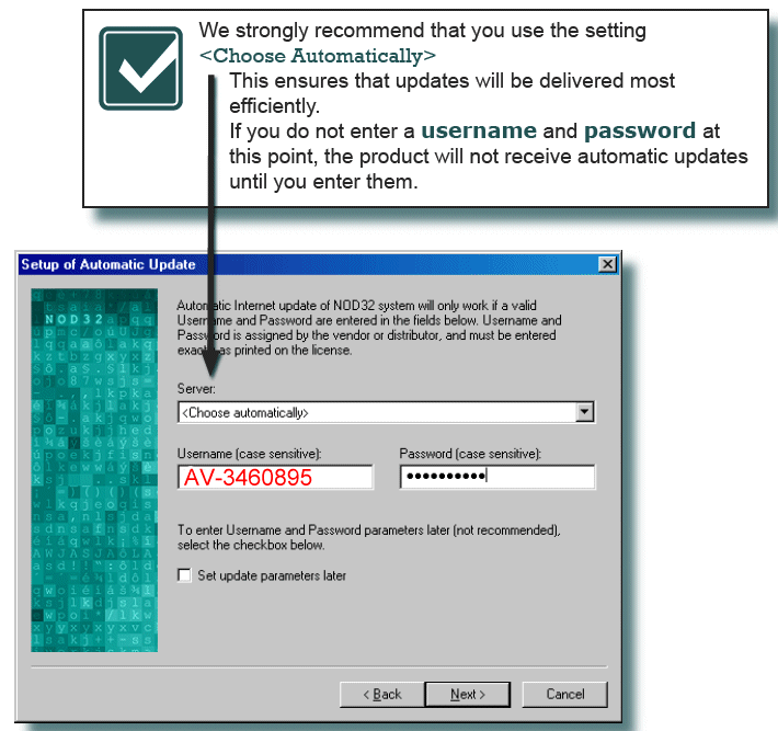 eset endpoint antivirus default password