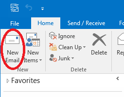 where is the send button in outlook