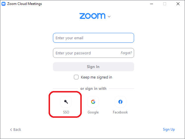 google zoom log in