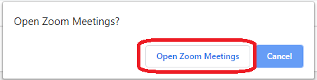 Zoom login page