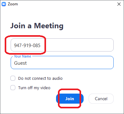 zoom join meeting login