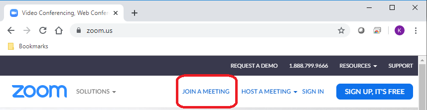 The image illustrate the join meeting url