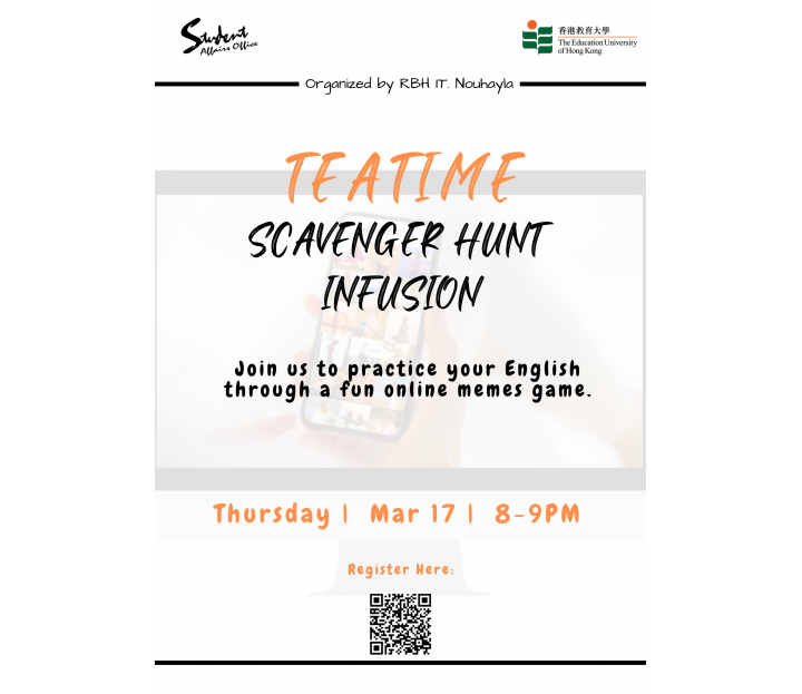 Poster.TEATIME SCAVENGER HUNT INFUSION_1 