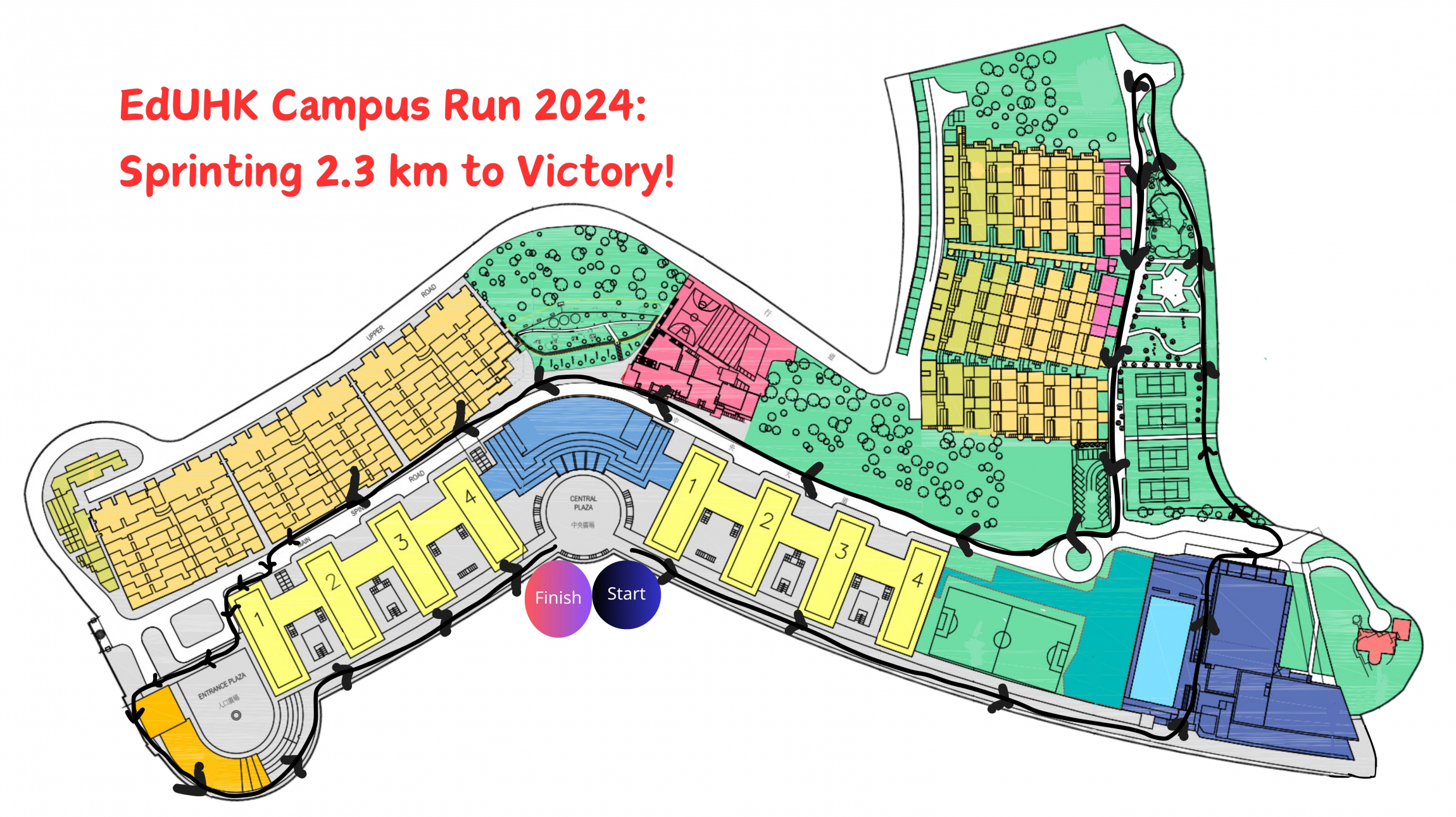 Self Photos / Files - Campus Run Map