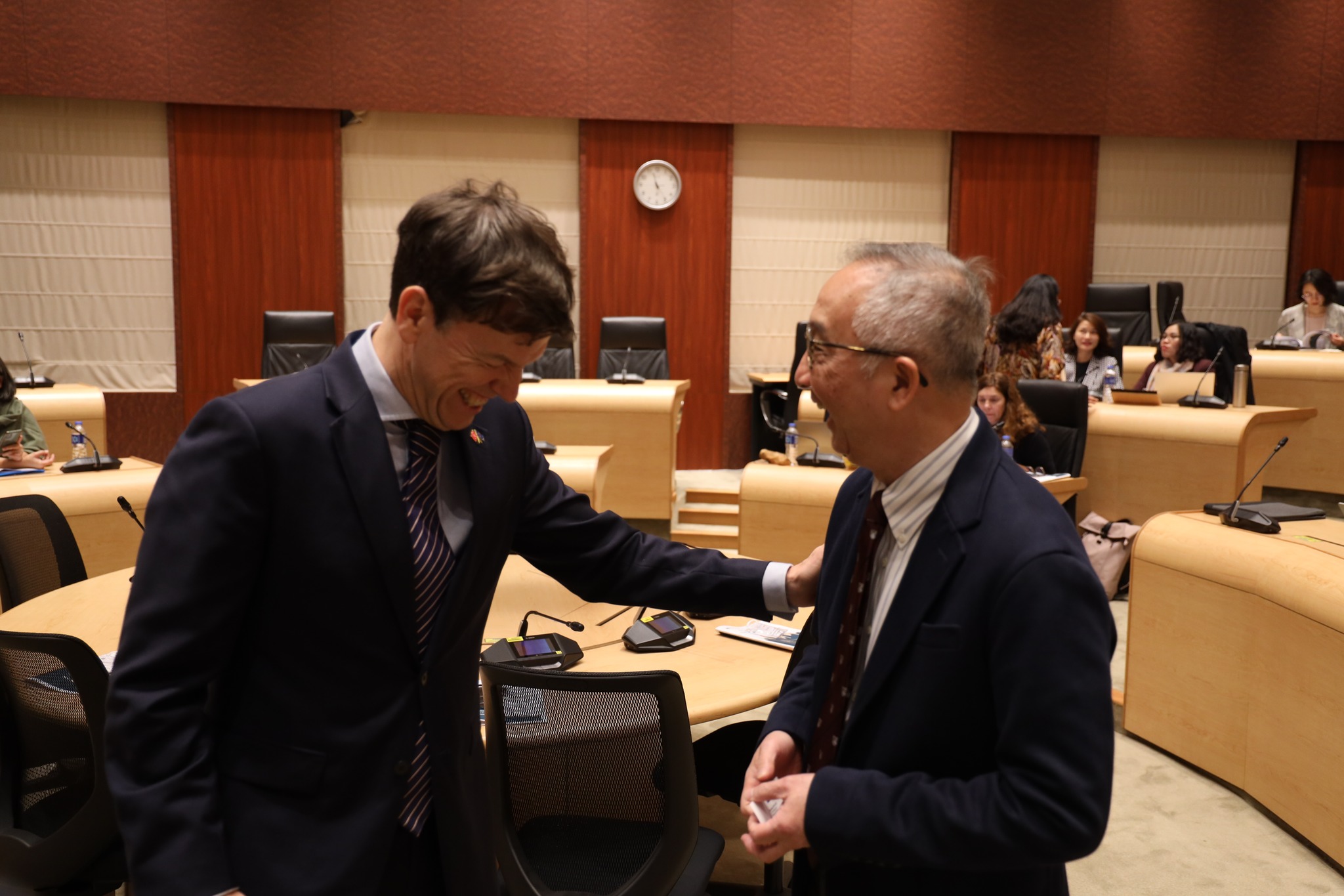 Ambassador Harvey Rouse and Prof Lui Tai-lok